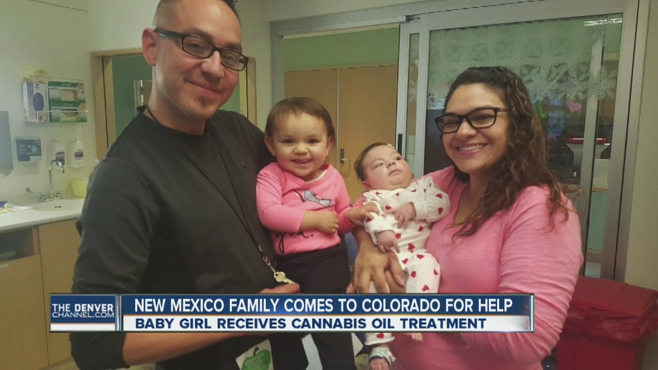 Baby girl receives cannabis oil treatment