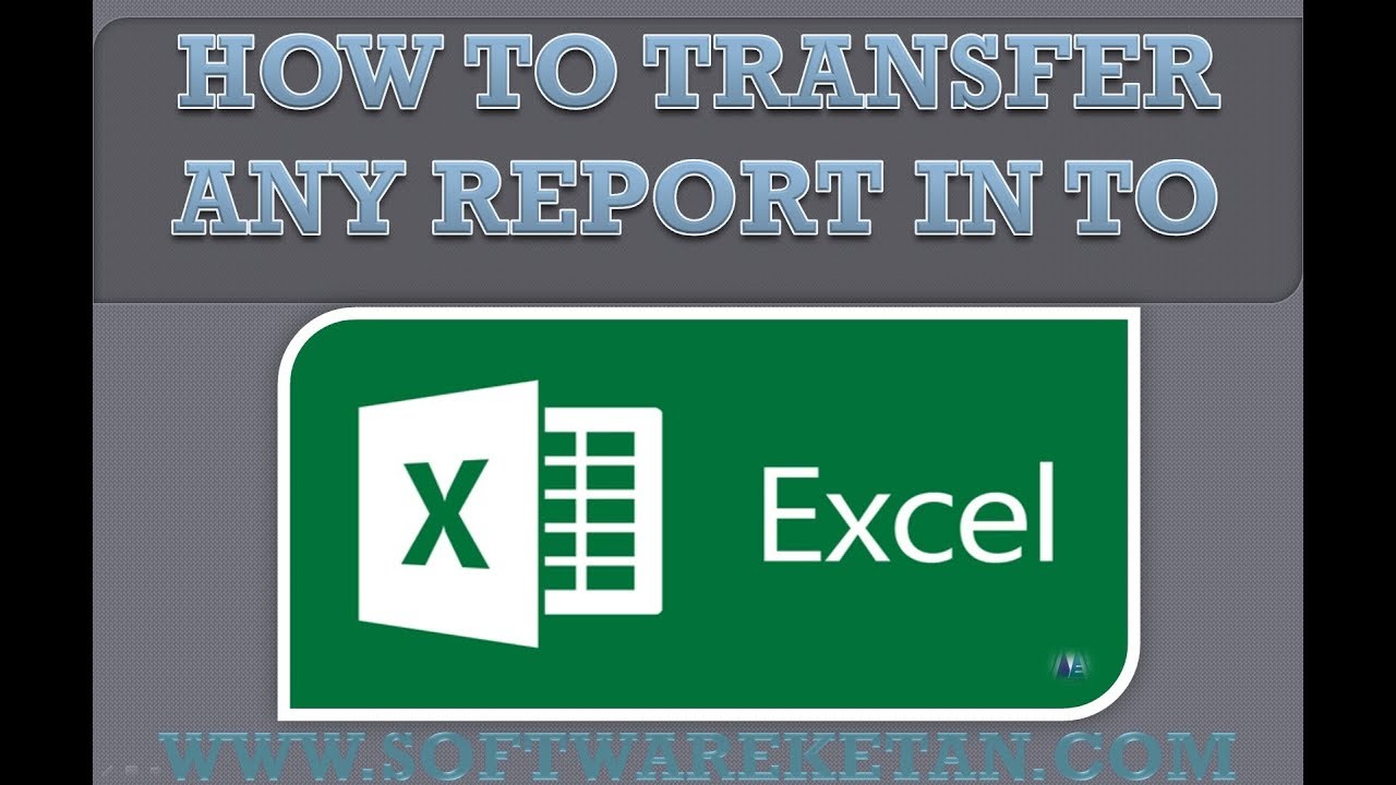 How to Export Any Report into Execl | pdf | HTML | Text in Software
