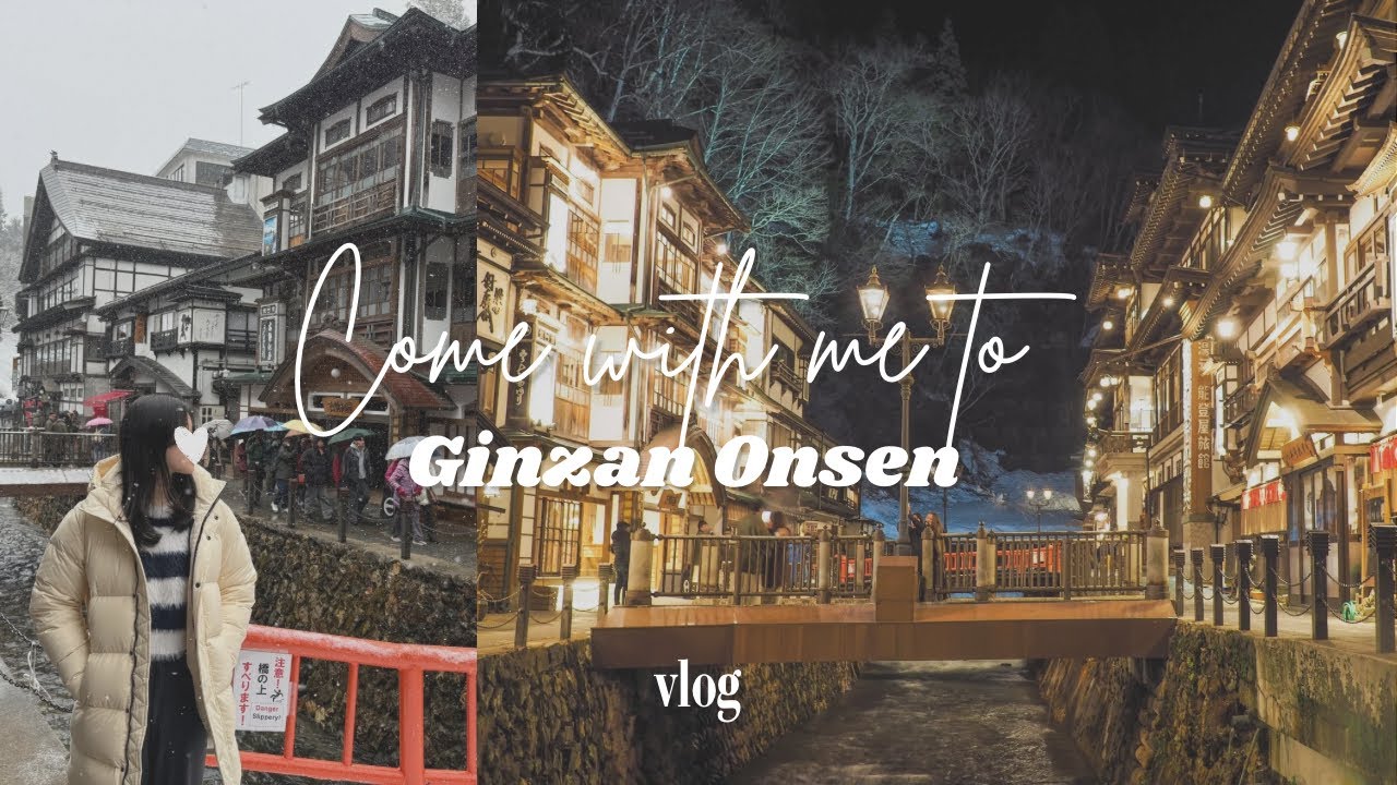 Come with me to snowy Japan l Ginzan Onsen