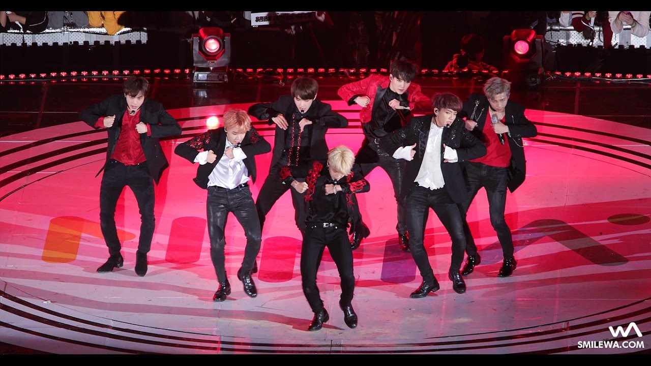 [4K] 161119 방탄소년단 (BTS) 불타오르네 (FIRE) 직캠 @2016 멜론 뮤직 어워드 (MMA) Fancam by -wA-