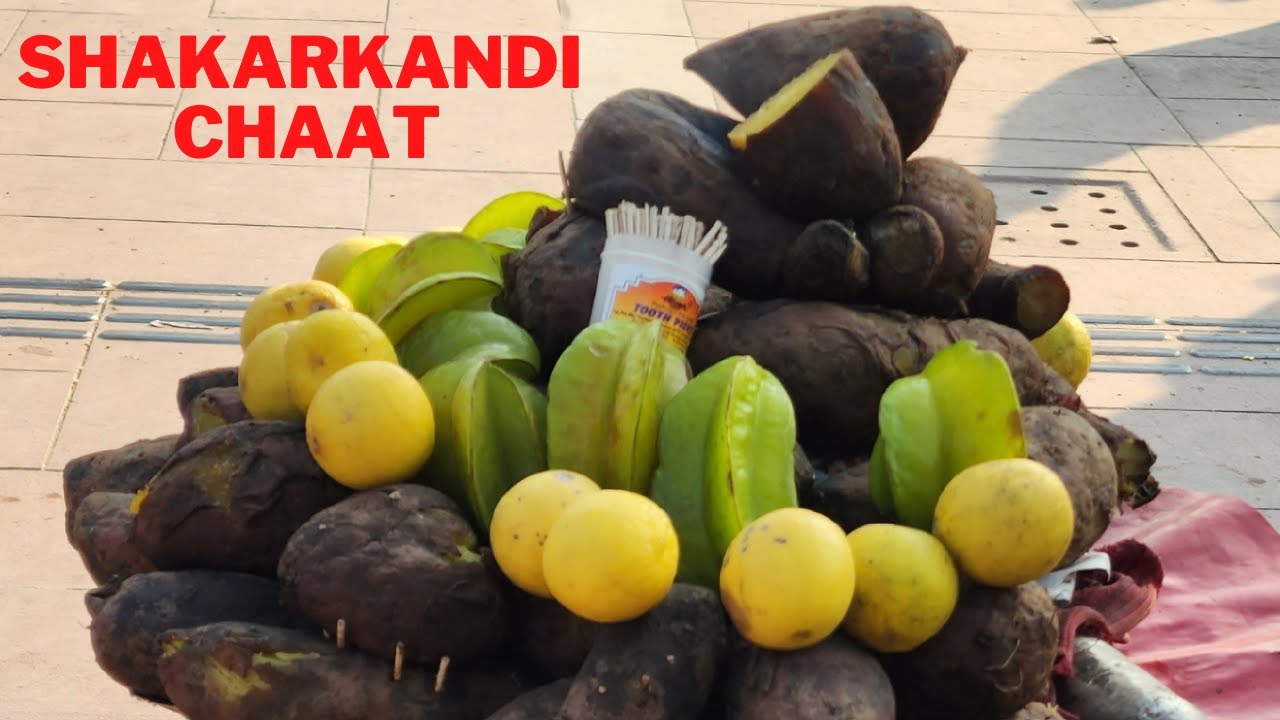 Shakarkandi Street Chaat   | Sweet Potato and Star Fruit Chaat