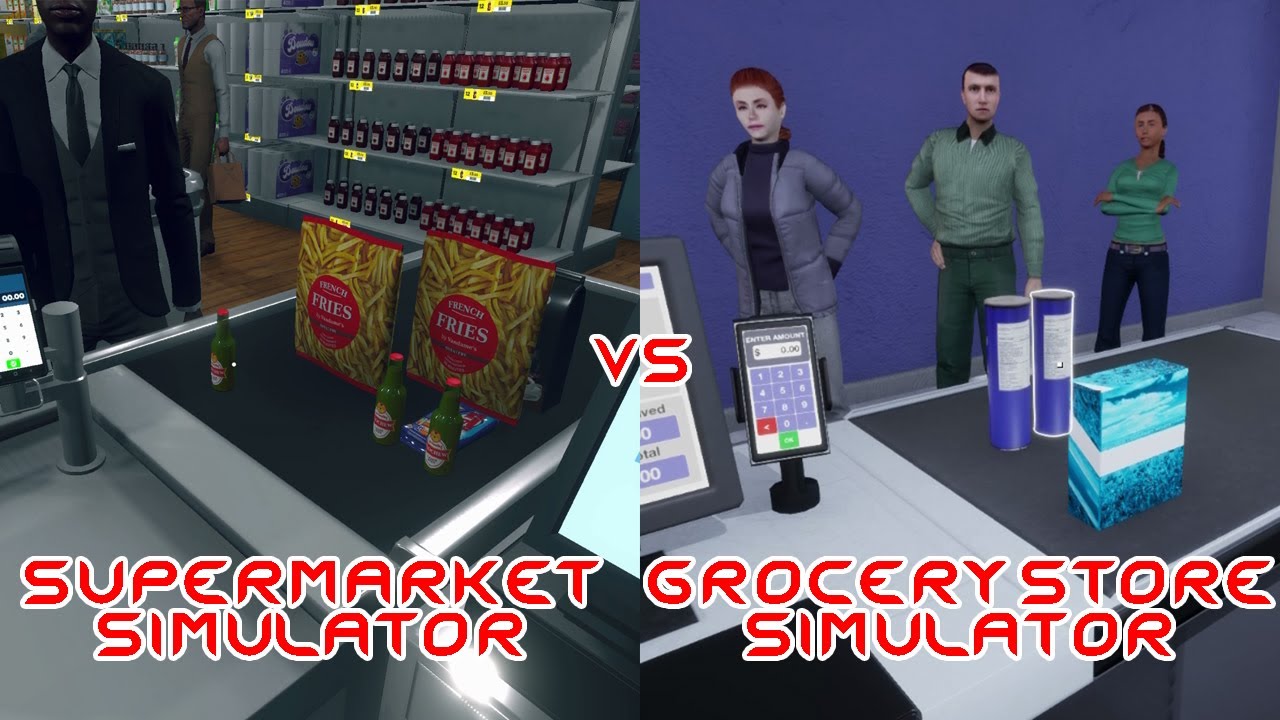 Can Grocery Store Simulator beat Supermarket Simulator? 🚚🛒 [Full Comparison]