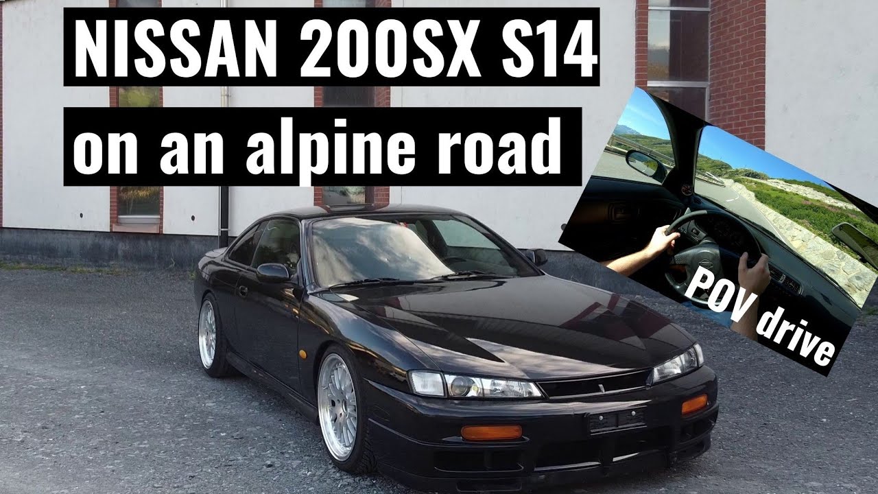 Nissan 200SX S14 Kouki on an alpine road POV drive