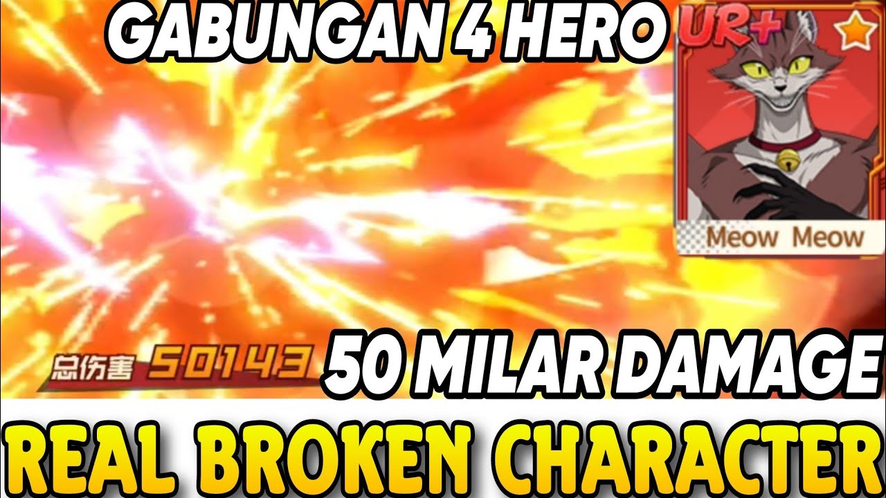 TERLALU GILA MEOW UR+ GABUNGAN 4 HERO🔥REVIEW TURNAMEN META MEOW UR+ NEW - ONE PUNCH MAN