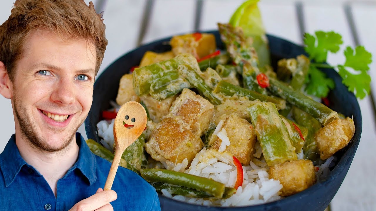 Grünes Thai Curry mit selbstgemachter Curry Paste! 🍲
