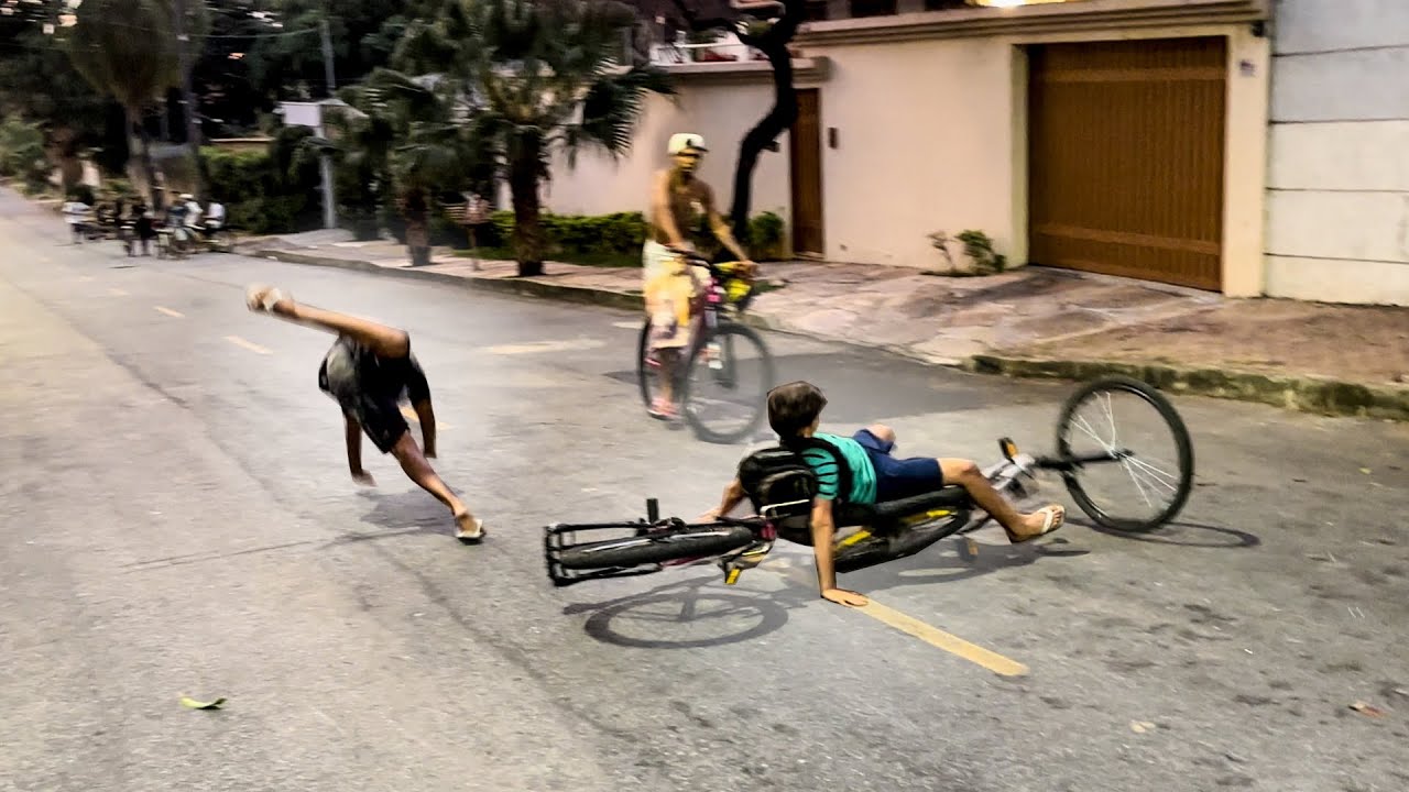 ENCONTRO DE BICICLETA NA GLOBAL NÃO É PARA AMADORES * ele fez isso *