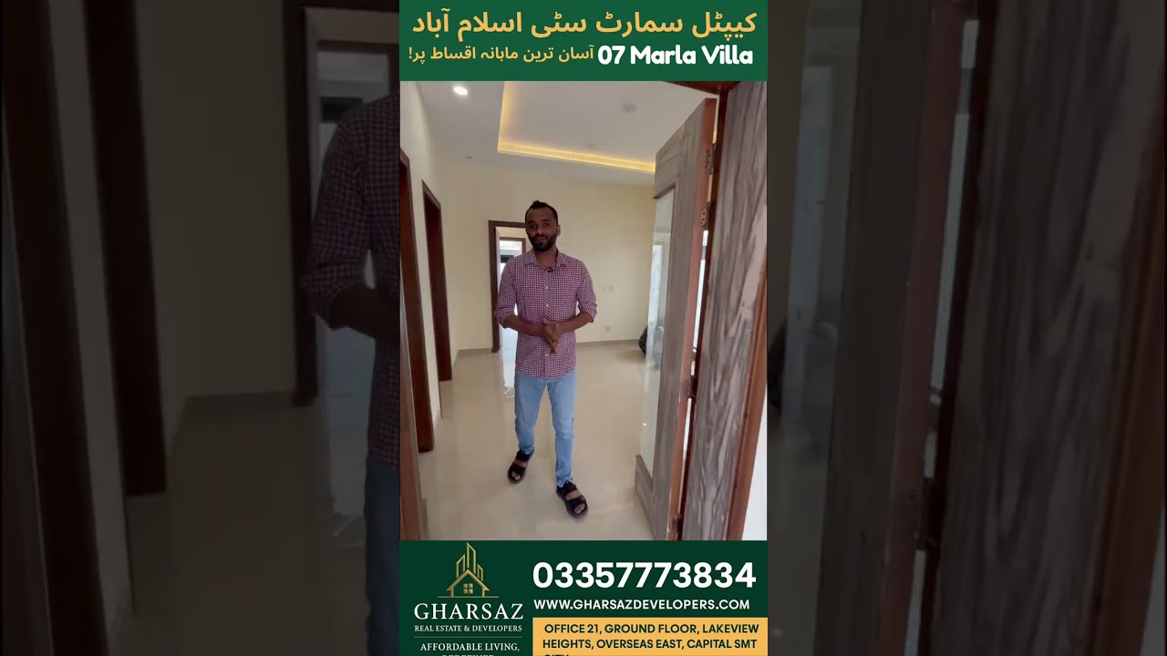 07 Marla Villa For Sale In Capital Smart City Islamabad On Installments