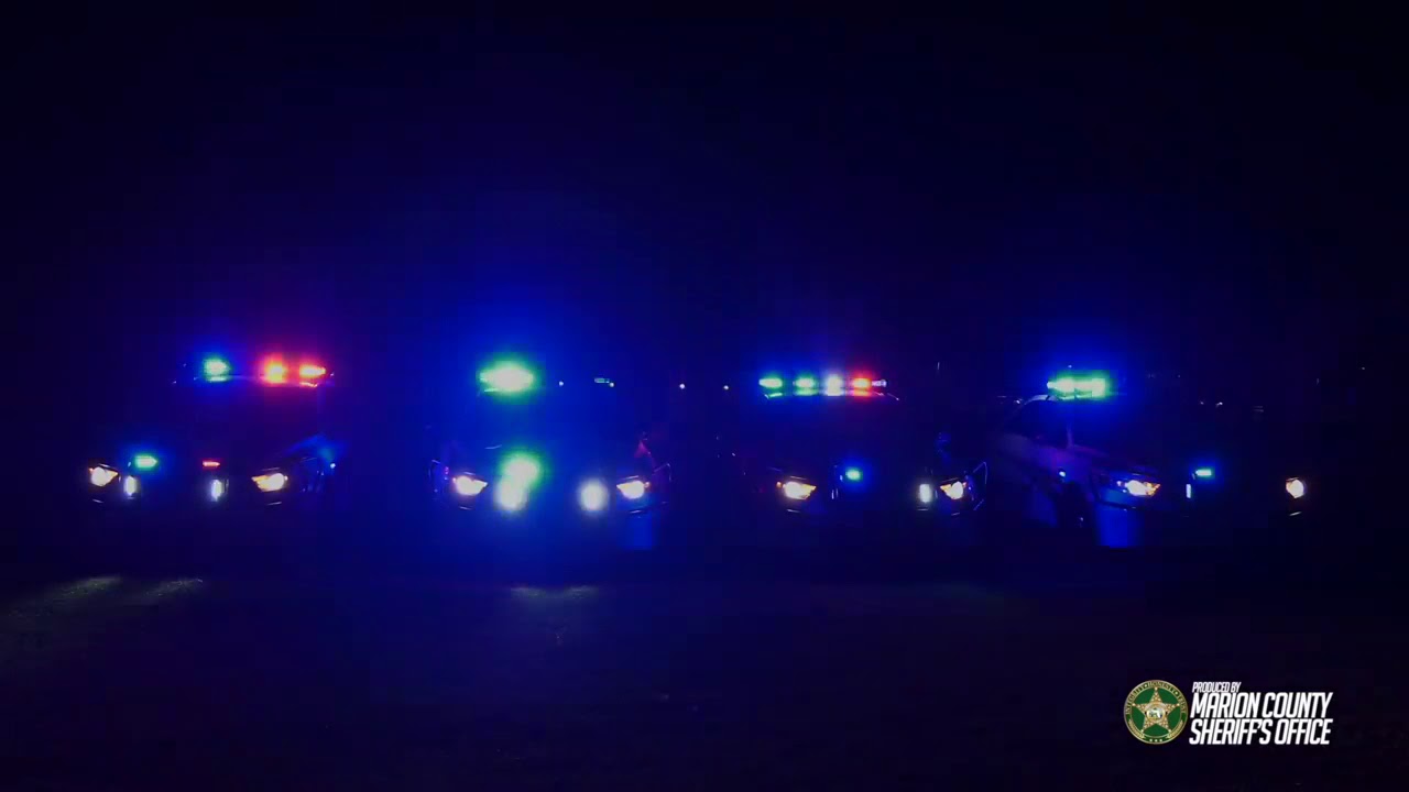 Marion County Sheriff's Office creates beautiful holiday light show with patrol vehicles
