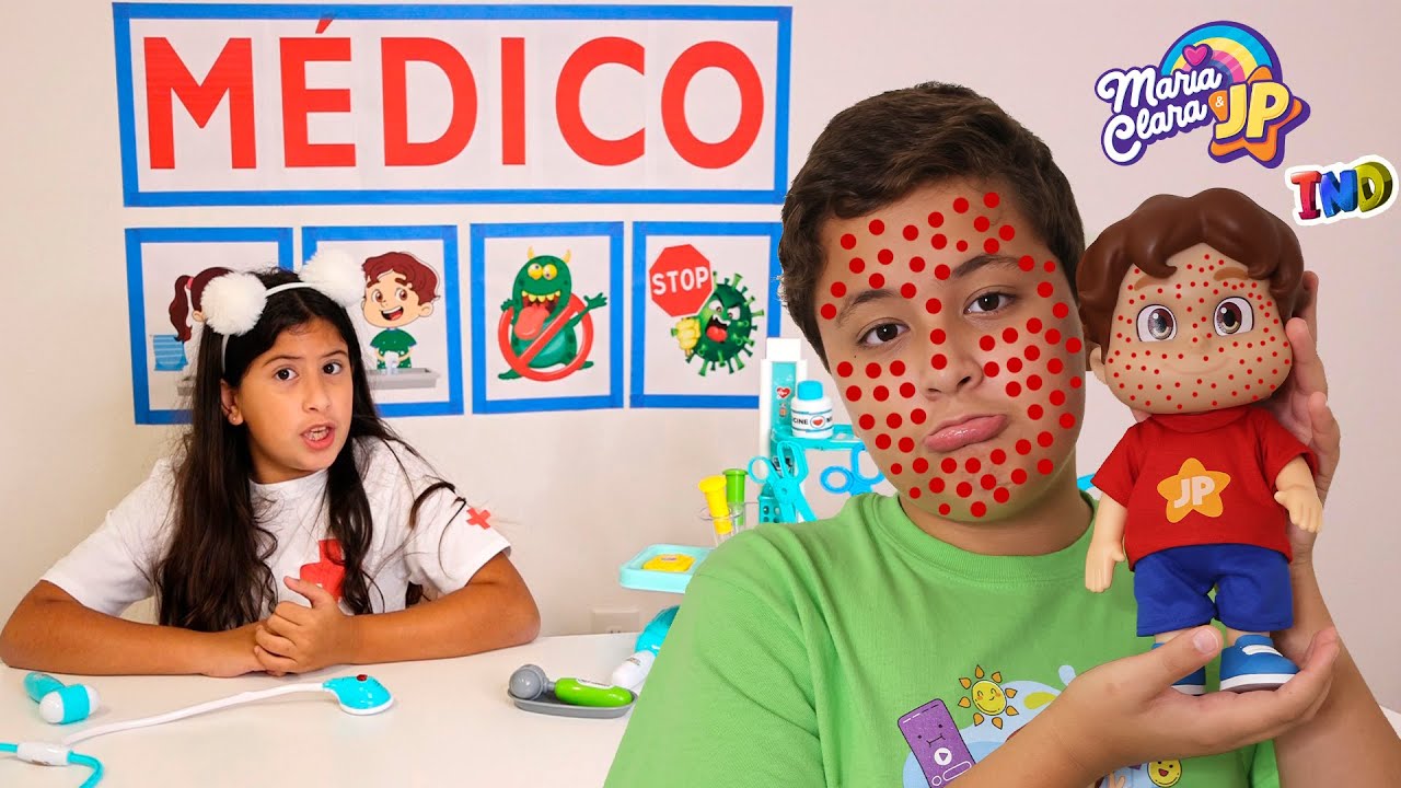 Maria Clara berpura pura menjadi dokter dan menyelamatkan JP ♥ Pretend Play With Doctor