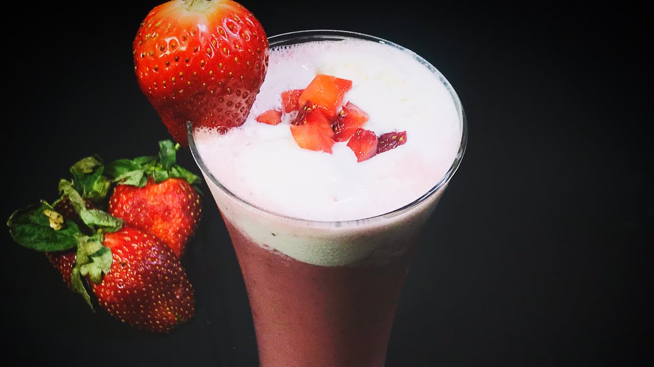 Strawberry Milkshake | Strawberry shake | Healthy Ramadan Drink | Summer Milkshakes (Mim s Kitchen)