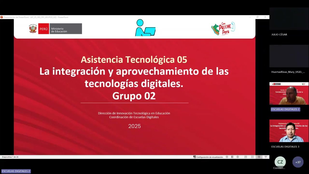 🚀 Asistencia Tecnológica N.º 05 Integración de Tecnologías Digitales en la Planificación Curricular