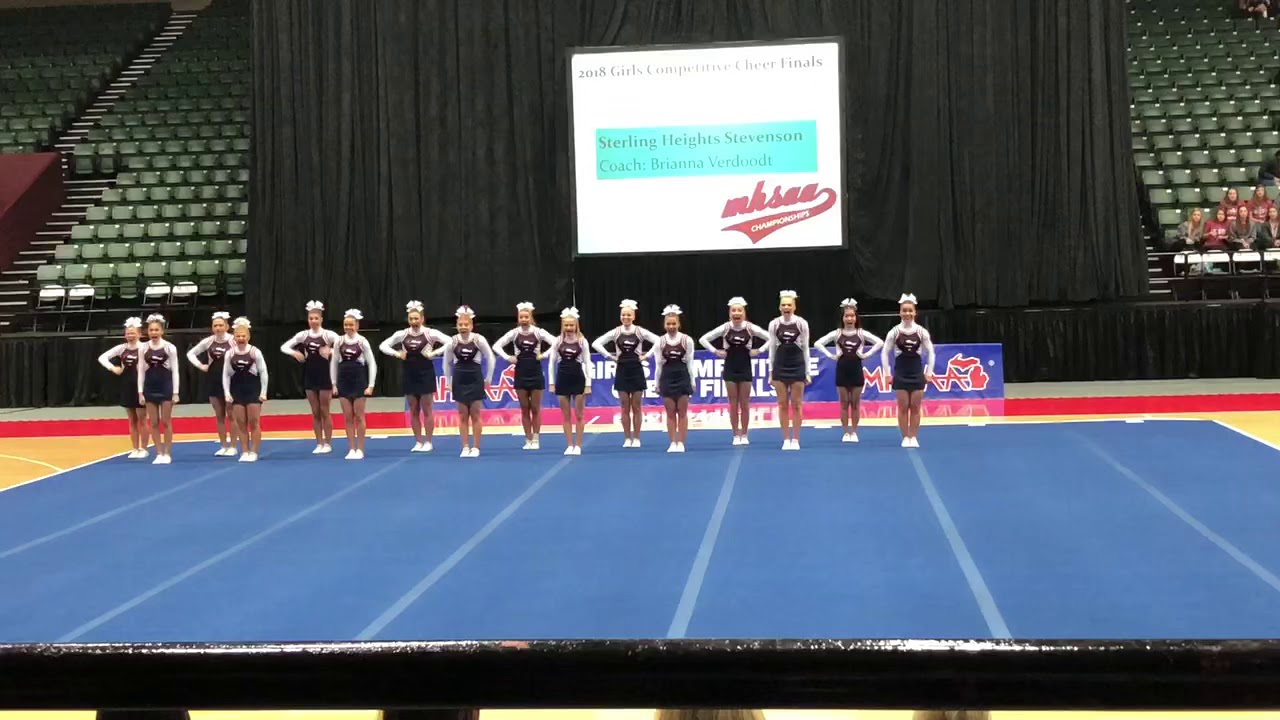 Sterling Heights Stevenson 2018 Competitive Cheer State Champions- Round 1
