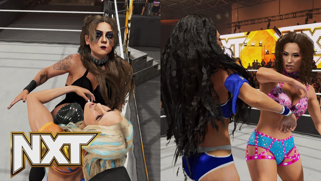 WWE 2K24 NXT QUALIFYING MATCHES TO JOIN THE LADDER MATCH AT CATC - SOL VS SKYE/ARIANNA VS LOLA