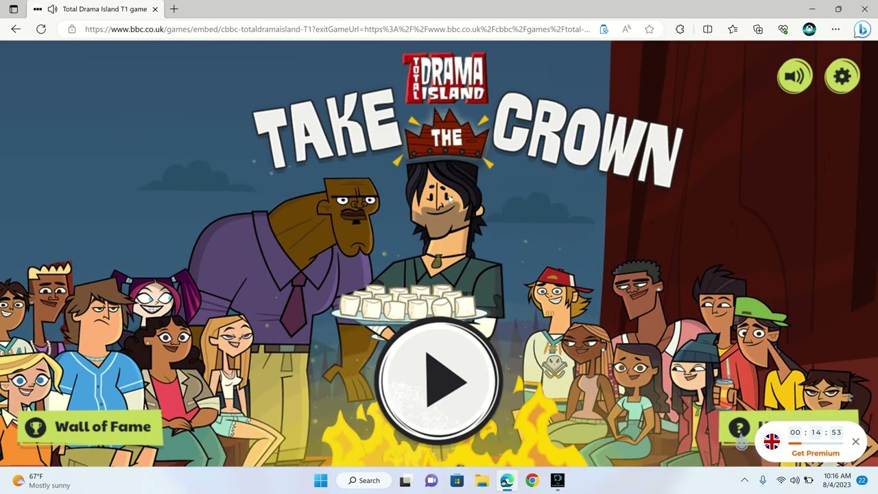 Total Drama Island: Take the Crown gameplay