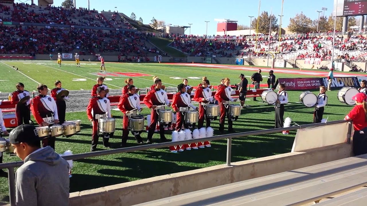 UNM Drumline plays Street beat and Lobo Boogie