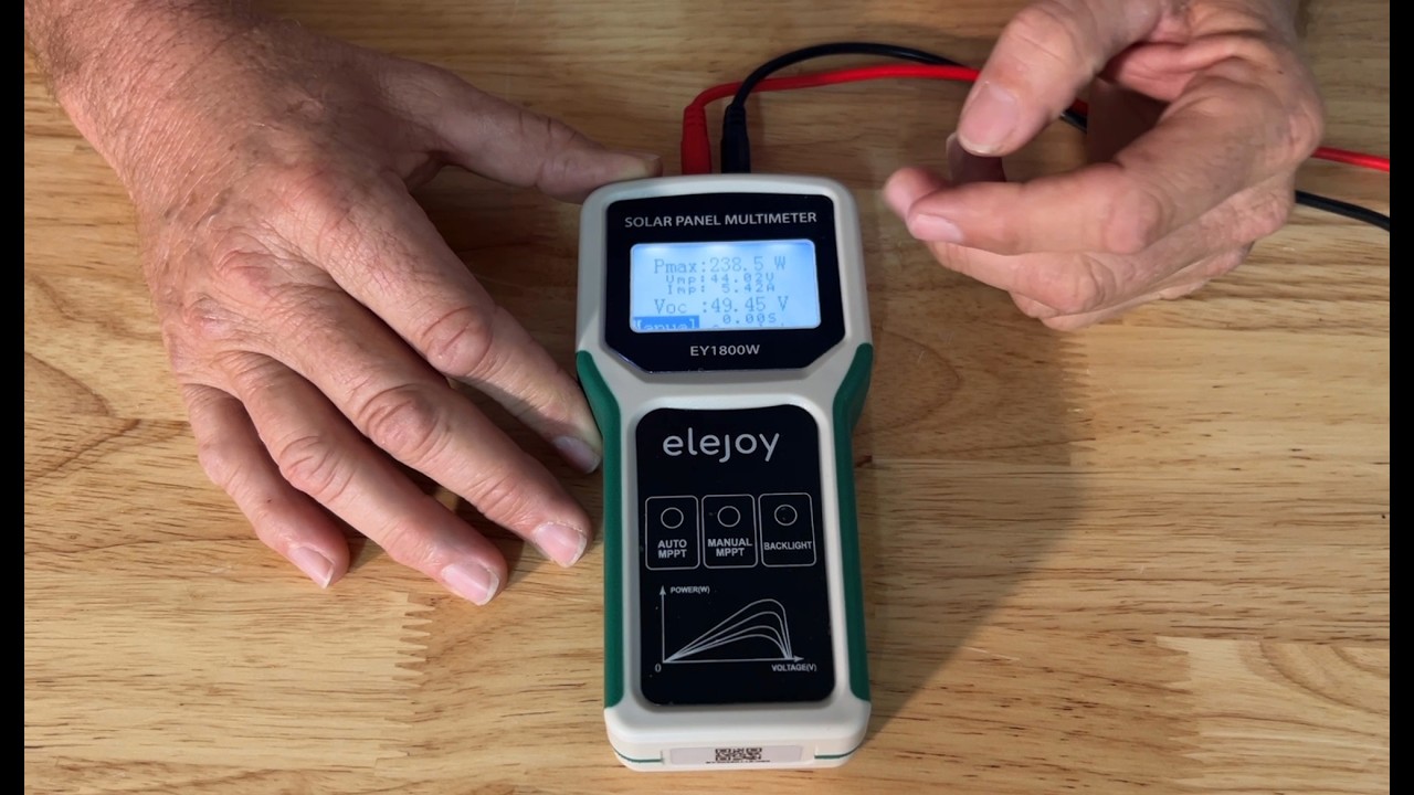 Testing /Review - the EY1800W Solar Panel Tester