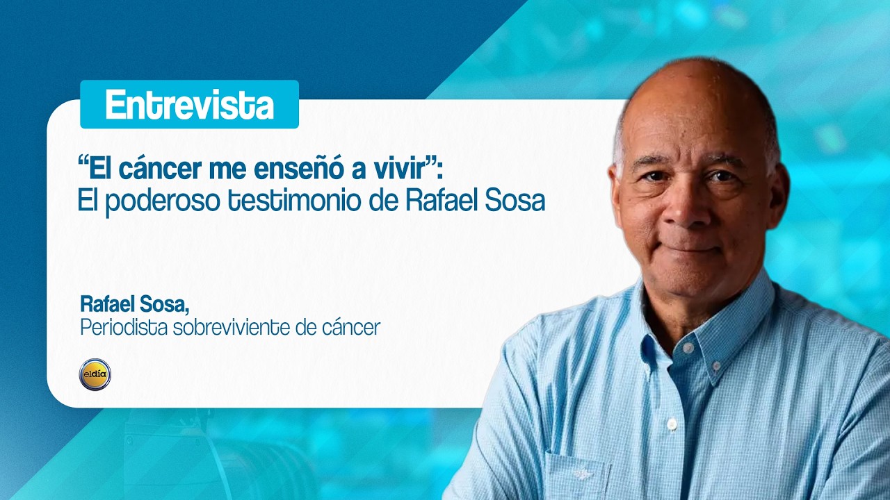 Venció el cáncer 3 veces: La impactante historia del periodista Rafael Sosa