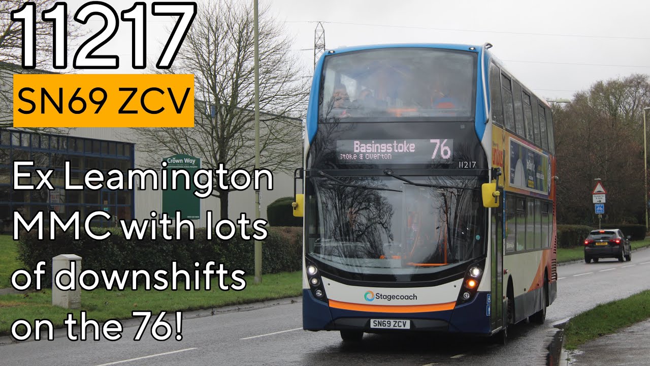 DOWNSHIFT + HIGH SPEEDS! Stagecoach South 11217 (SN69 ZCV) on the 76 to Basingstoke 07/02/26