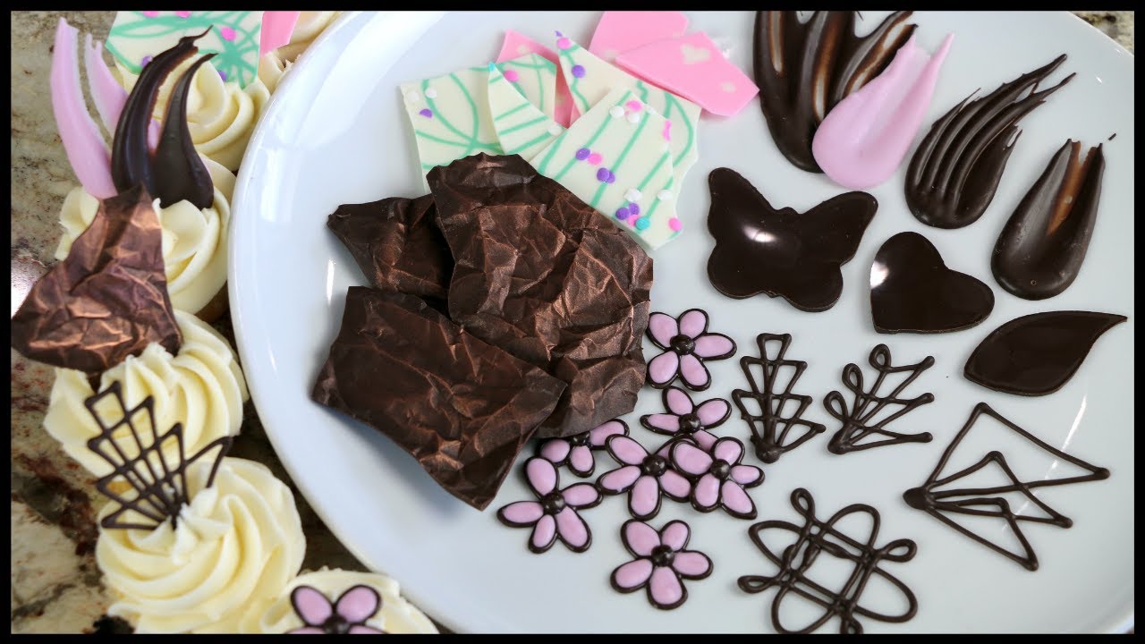 Chocolate Decorations for Cakes and Desserts | 5 Chocolate Techniques!