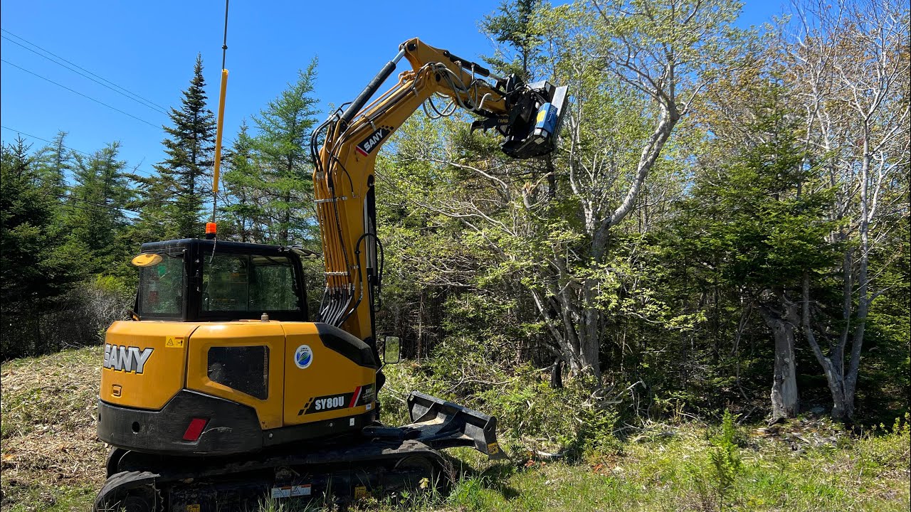OSMA TFXL-Q MULCHER & SANY SY-80U FIRST USE. HOW DOES IT STACK UP TO THE FAE?