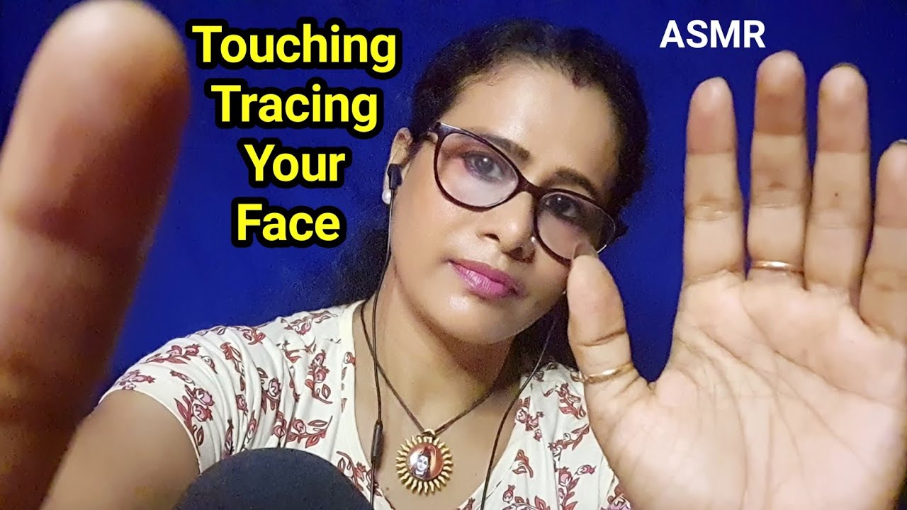 Asmr Gently Touching & Tracing Your Face ( Mouth Sounds)❣️| Asmr Ghosal |