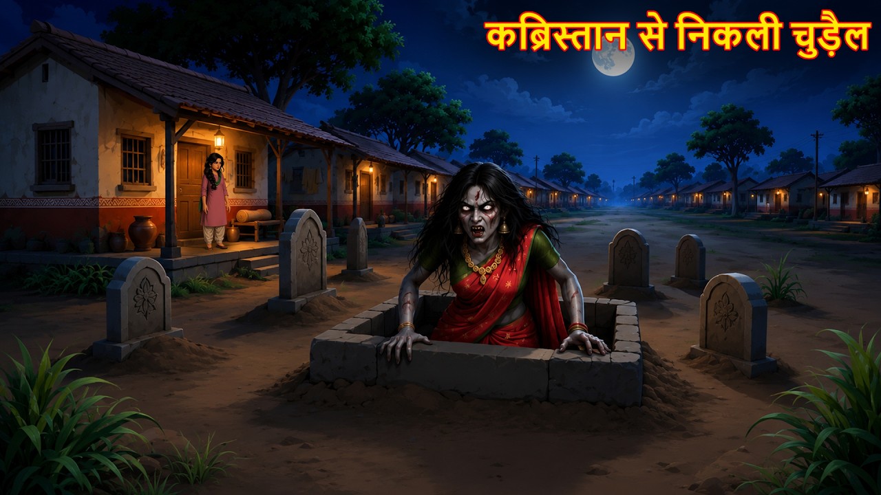 कब्रिस्तान से निकली चुड़ैल | The Graveyard | Chudail Ki Kahaniya | Horror Story | Bhootiya Kahaniya