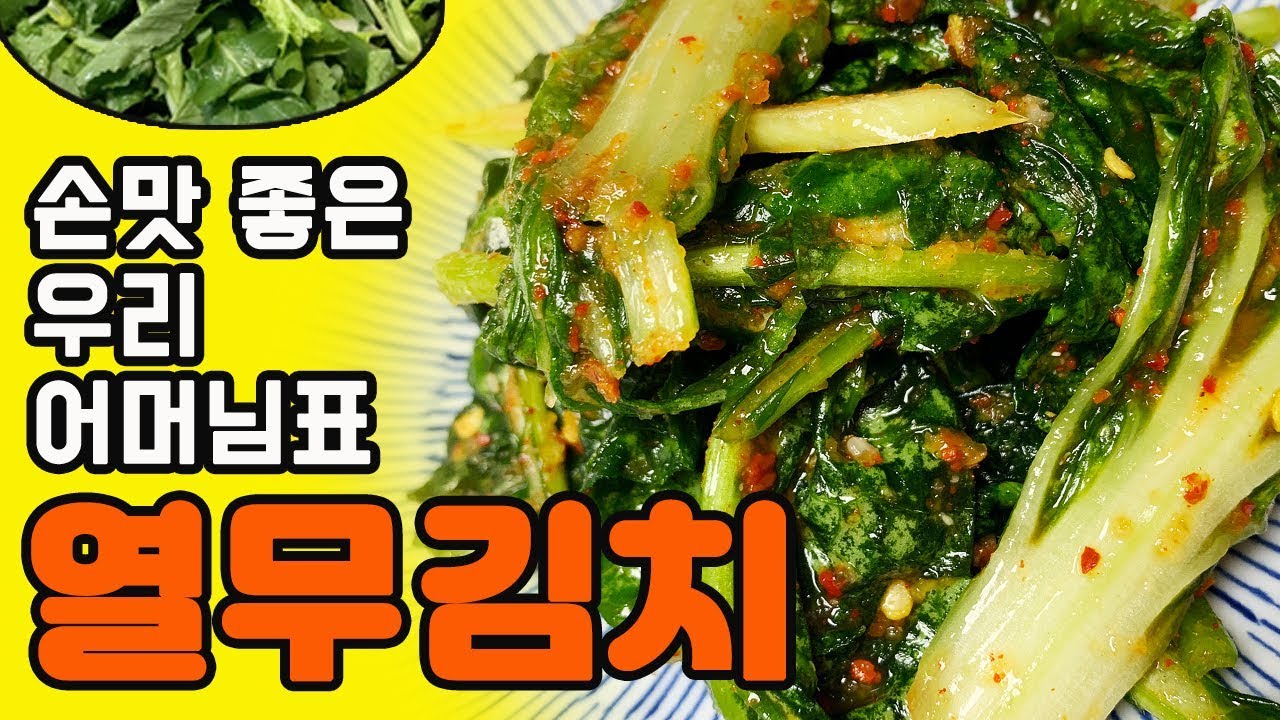 아삭아삭 시원하고 맛있는 열무김치 담그기 / 입맛이 살아나는 얼갈이 열무김치 레시피