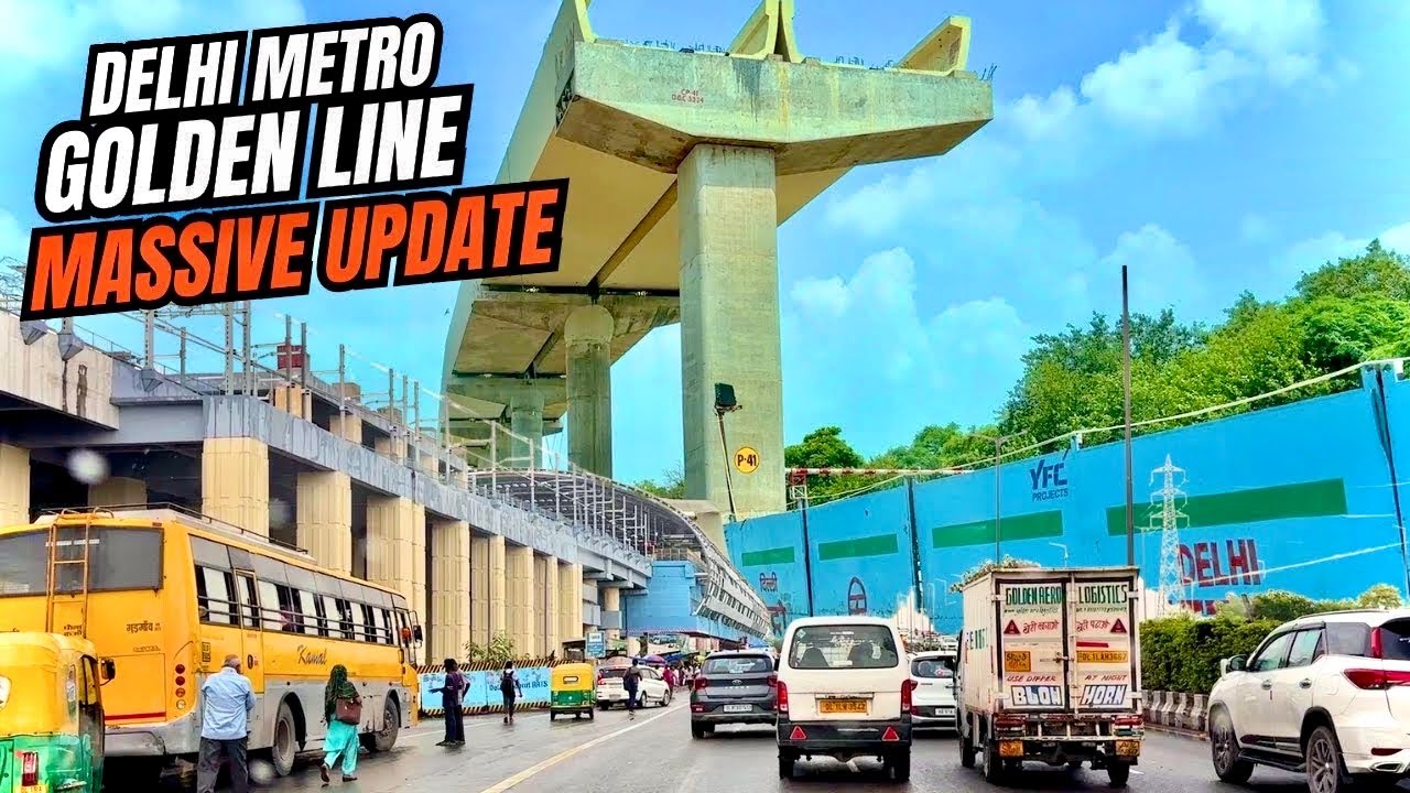 Delhi Metro Golden Line MASSIVE Update &ndash; Double Decker Metro - Saket to Tughlaqabad