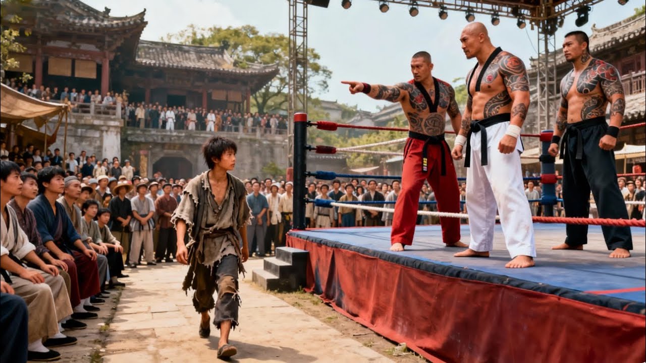 【功夫電影】日本武士擂台囂張挑釁，怎料被不起眼的小夥一招擊敗。| Kung Fu |中國電視劇
