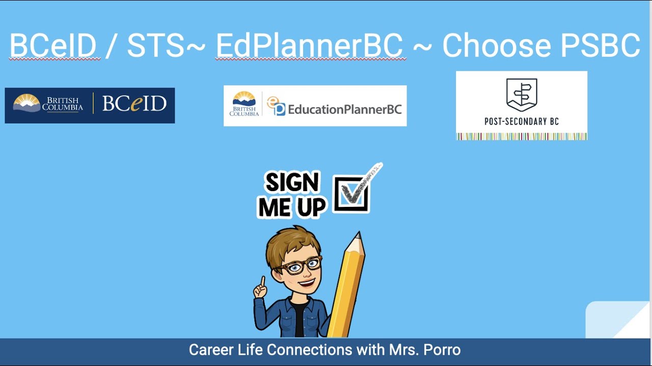 CLC12 BCeID and Student Transcript Services, EdPlannerBC, and Choose BC Post Secondary Day
