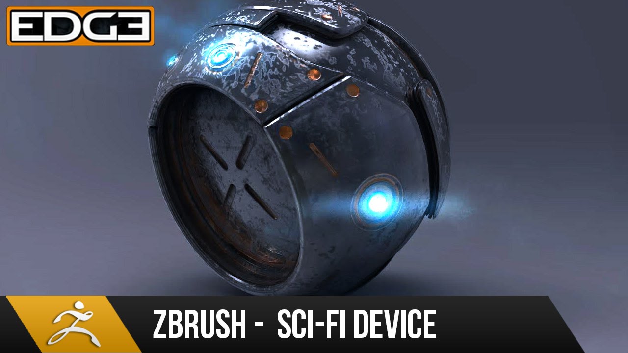 Zbrush 4R7 Tutorial - Hard Surface Techniques - Sci-Fi Device
