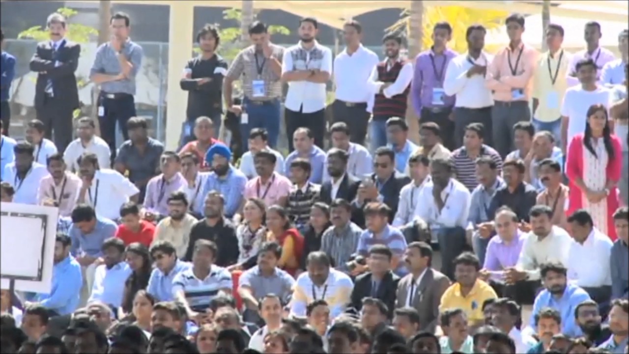 R.V. Deshpande, Minister for Large & Medium Industries and Tourism on the new Bangalore campus