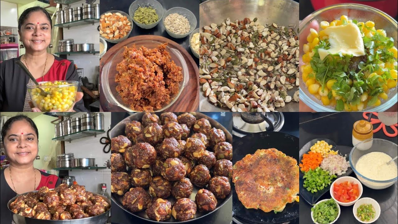 pahli बार kab देखा dosti हुई +Breakfast🍱 khajur laddu🌺 uttapam🌺 butter corn🌺 anjeer dryfruits laddoo