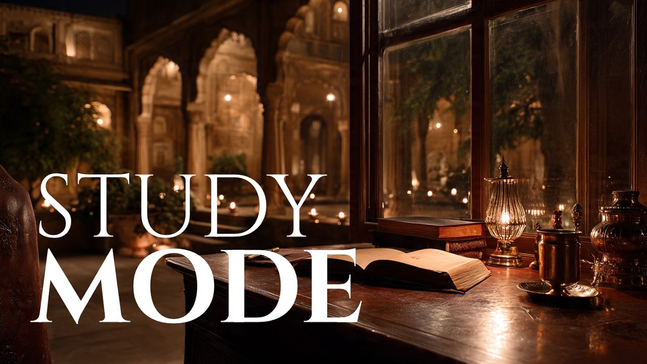 Indian Lo-Fi Ambient for Study & Deep Work | Soft Tabla & Sitar | Focus Music