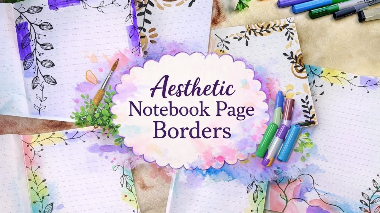 Easy and Aesthetic Notebook Page Border 
