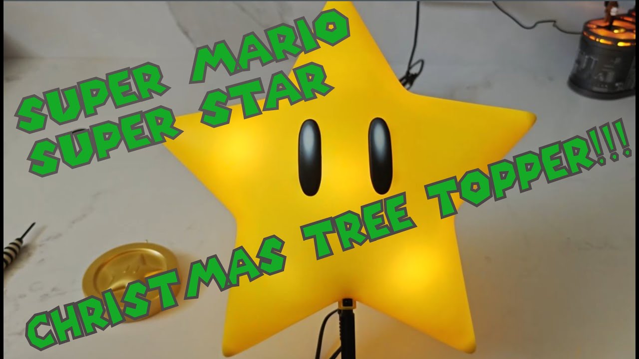 Super Mario Super Star Christmas Tree Ornament: Hallmark Keepsake Unboxing, Demo and Review!!!