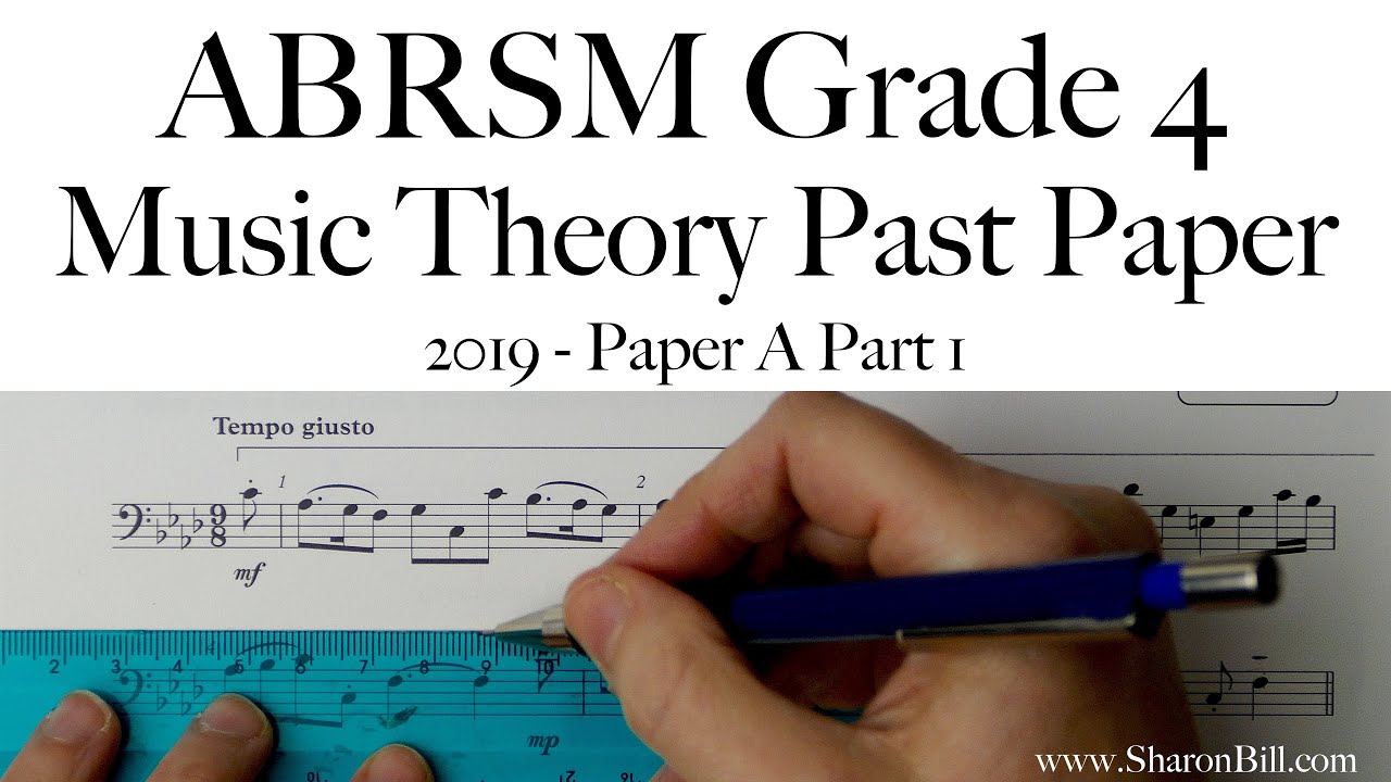 ABRSM Music Theory Grade 4 Past Exam Practice Paper 2019 A Part 1 with Sharon Bill