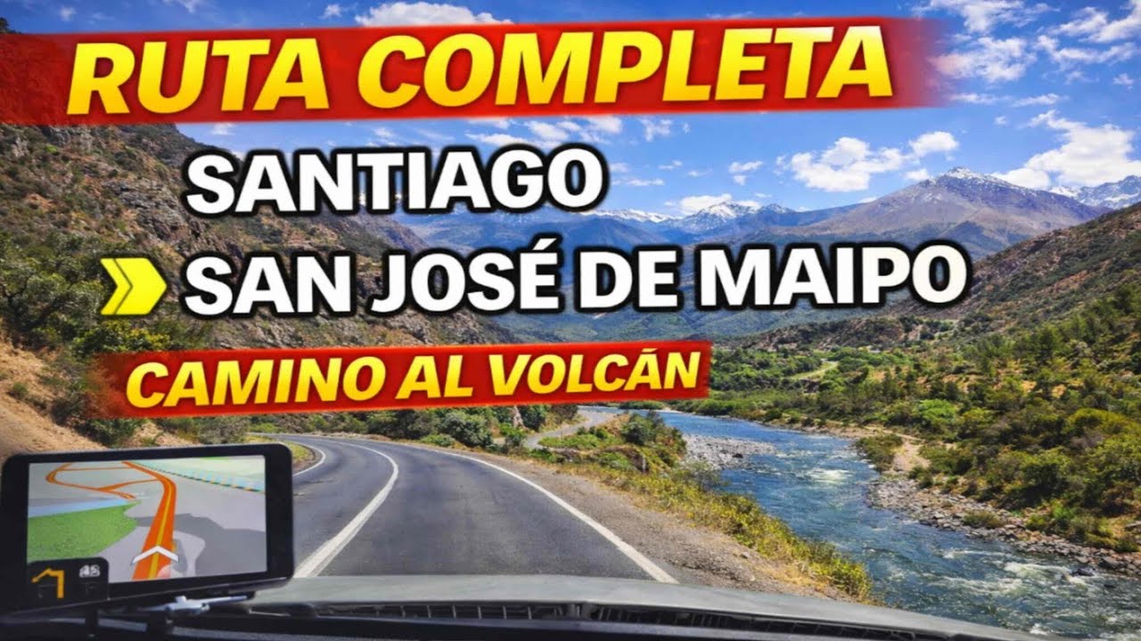 Ruta Completa Santiago – Pirque – San José de Maipo | Camino al Volcán POV 4K | El Patiperro