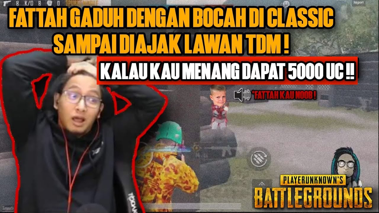 FATTAH TDM DENGAN BOCAH RANDOM BIADAP !! HADIAH 5000 UC !!