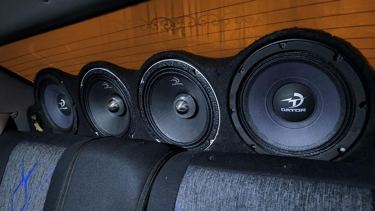 Dator 400 rms kurşun midrange ve 250 rms midbass montaj  - iyi seyirler