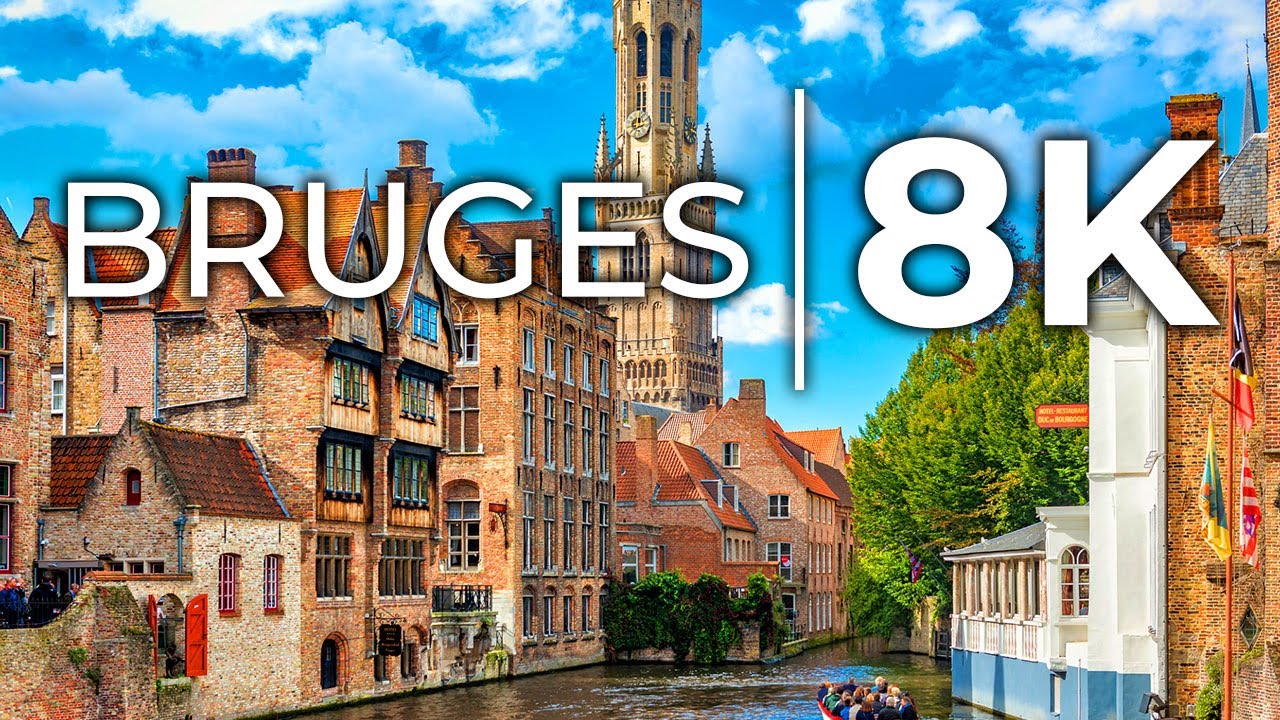 Bruges Belgium Walking Tour 8K, Bruges 🇧🇪 Belgium in 8K ULTRA HD【8K】