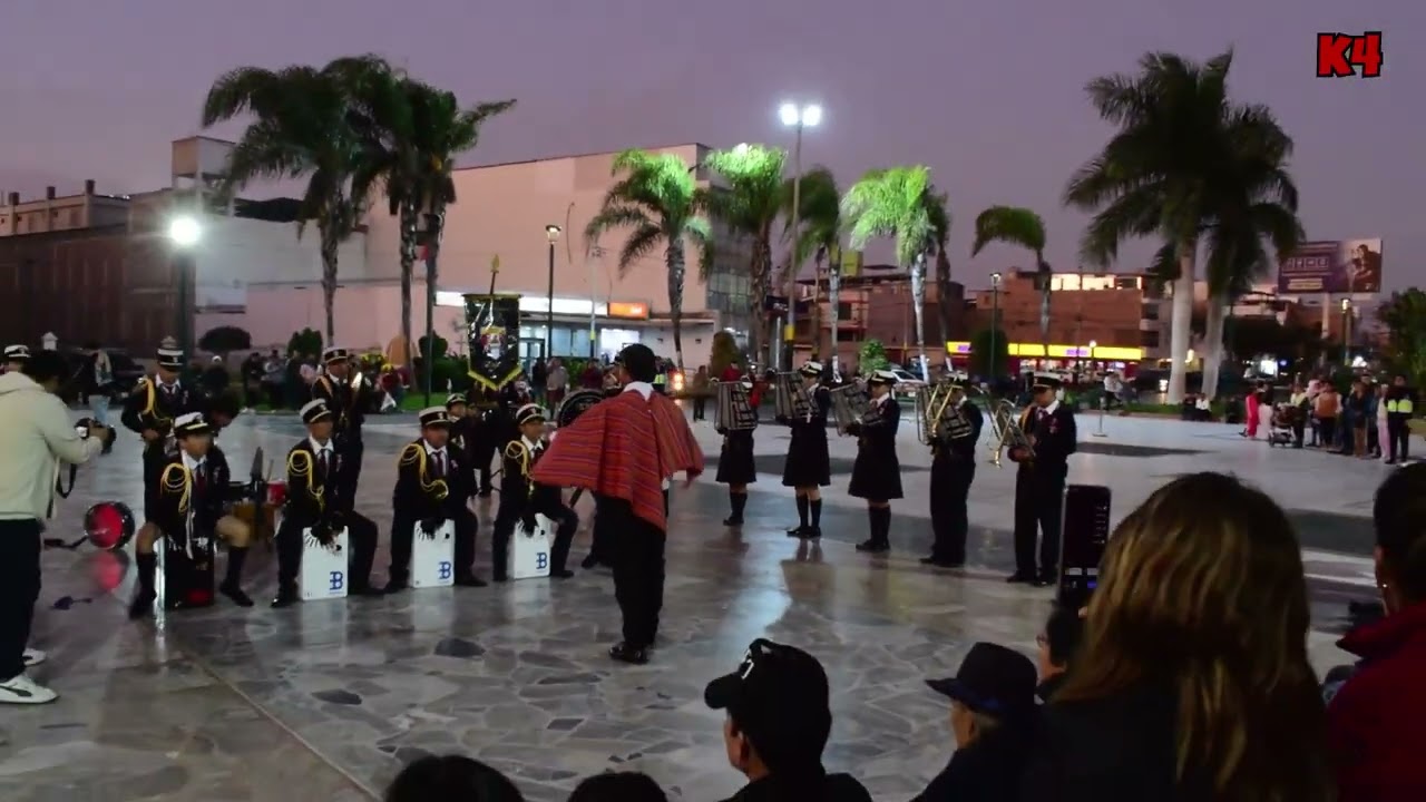 BANDA RITMICA I.E. ELEAZAR GUZMAN BARRON (PLAZA MAYOR DE NUEVO CHIMBOTE) 11 JUL 2024