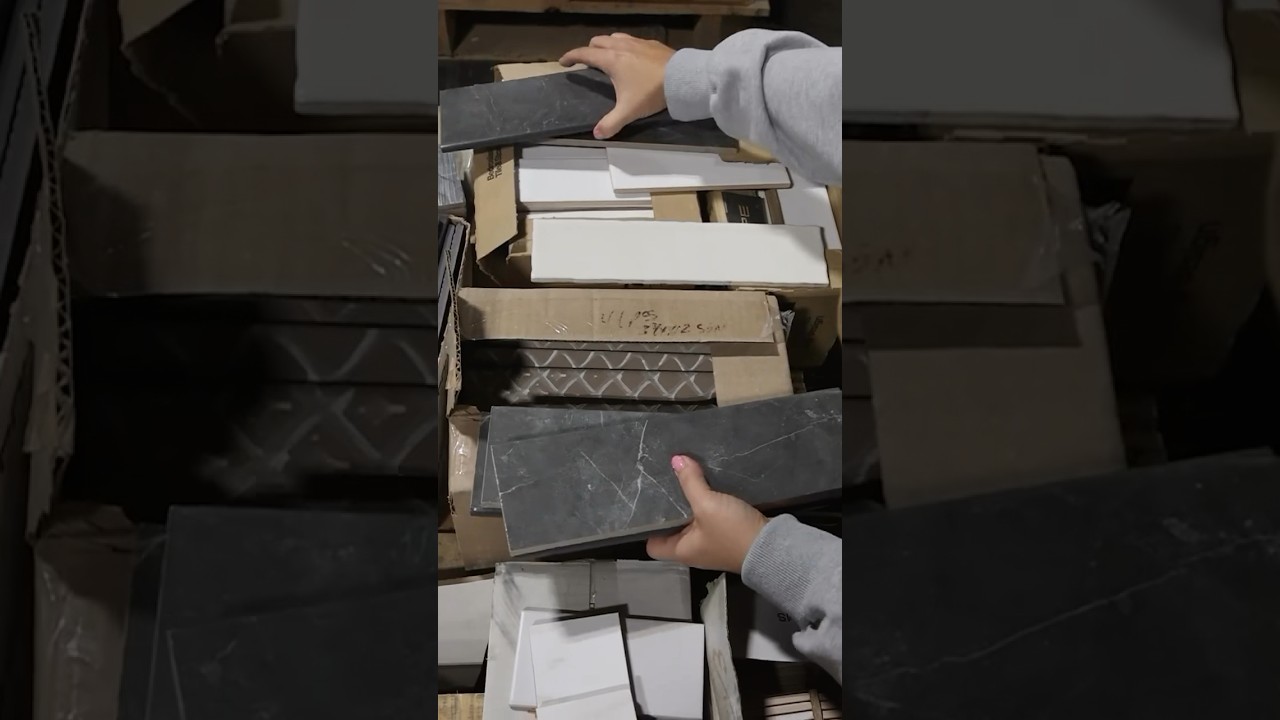 Сделай сам из плитки, которую нашёл в комиссионном магазине! #сделайсам