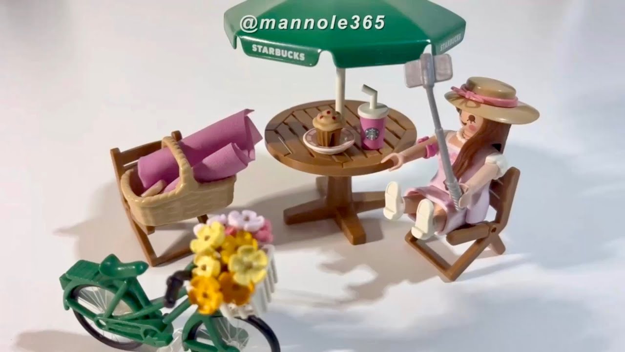 Toy ASMR | 스타벅스 플레이모빌 콜라보 | 퍼니처 세트 & 버디 벨라 언박싱 | Starbucks Playmobil Collabo figures Unboxing