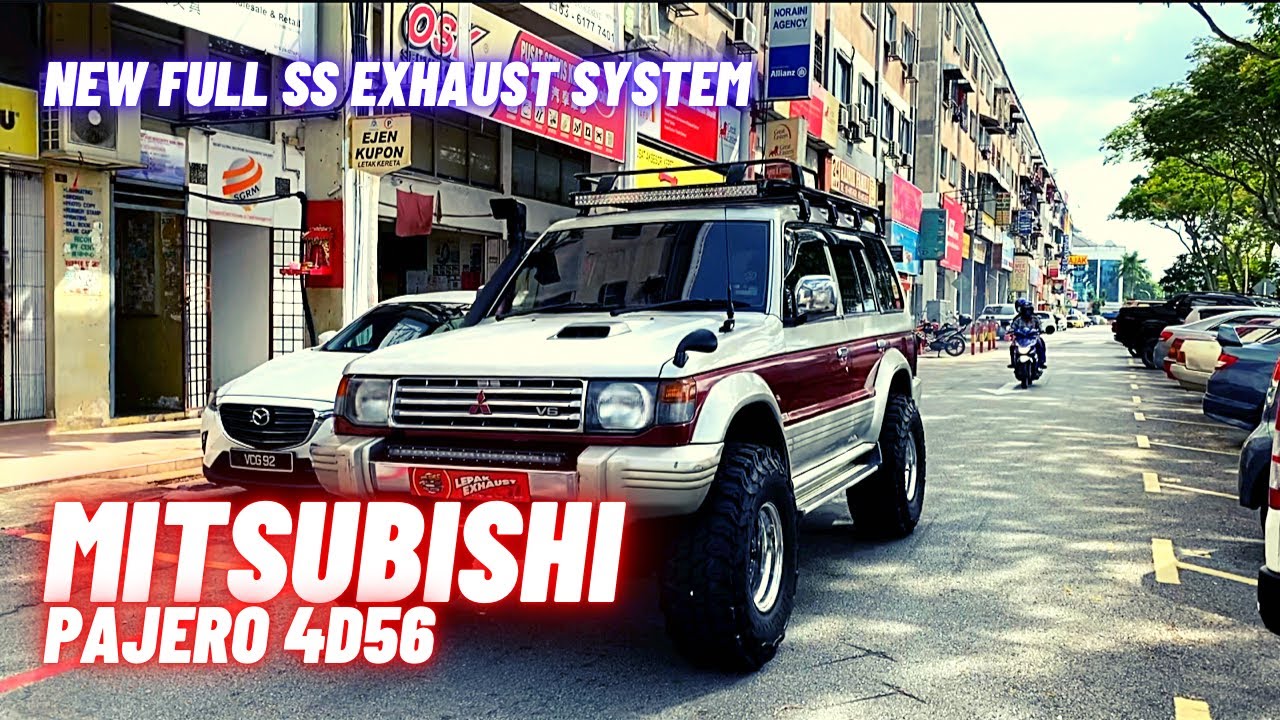 New Full SS Exhaust System | MITSUBISHI PAJERO 4D56