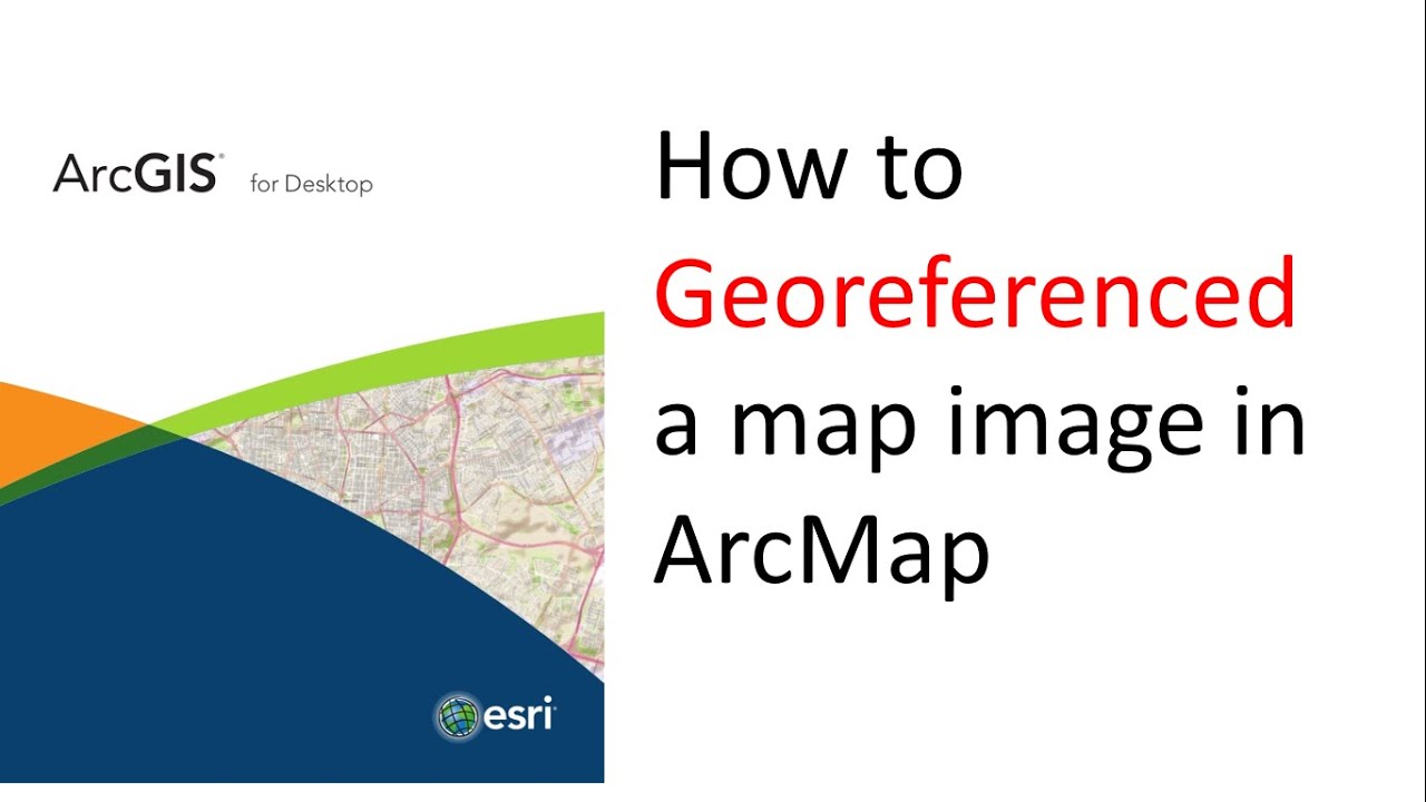 How to Georeferenced a map in arcmap