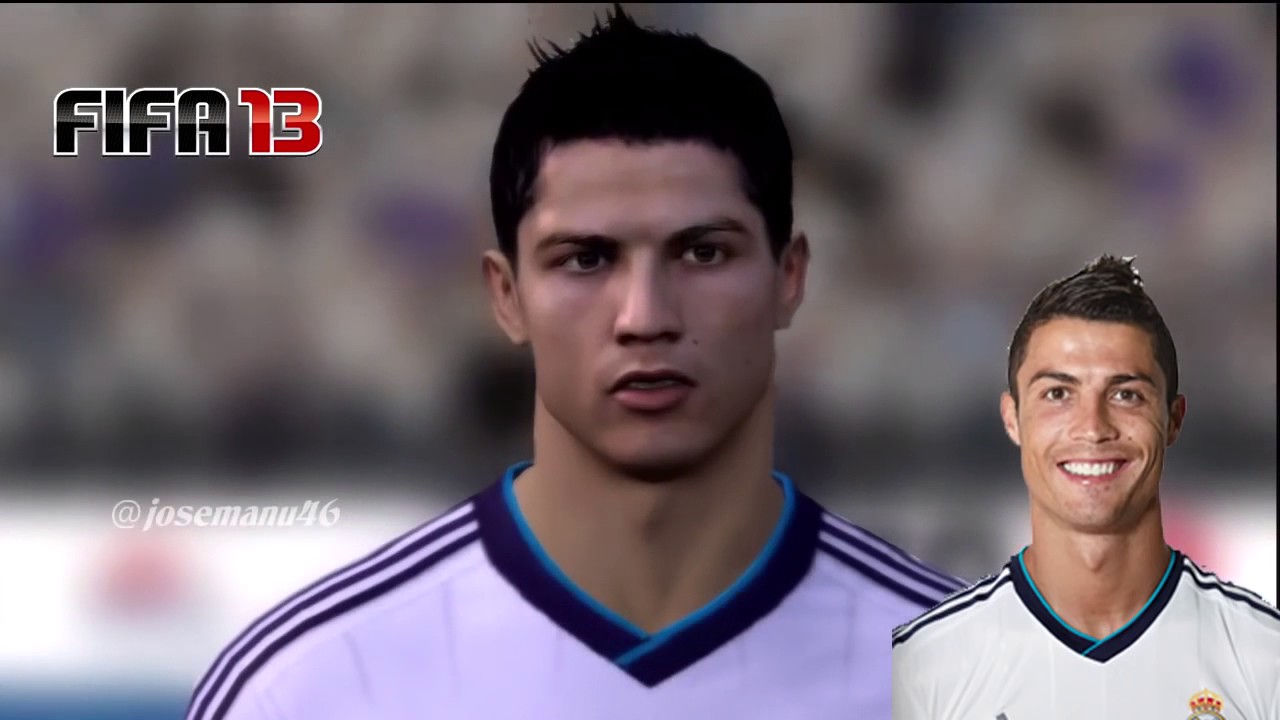 07 Cristiano RONALDO from FIFA 04 to FIFA 17 vs Real Face Comparison