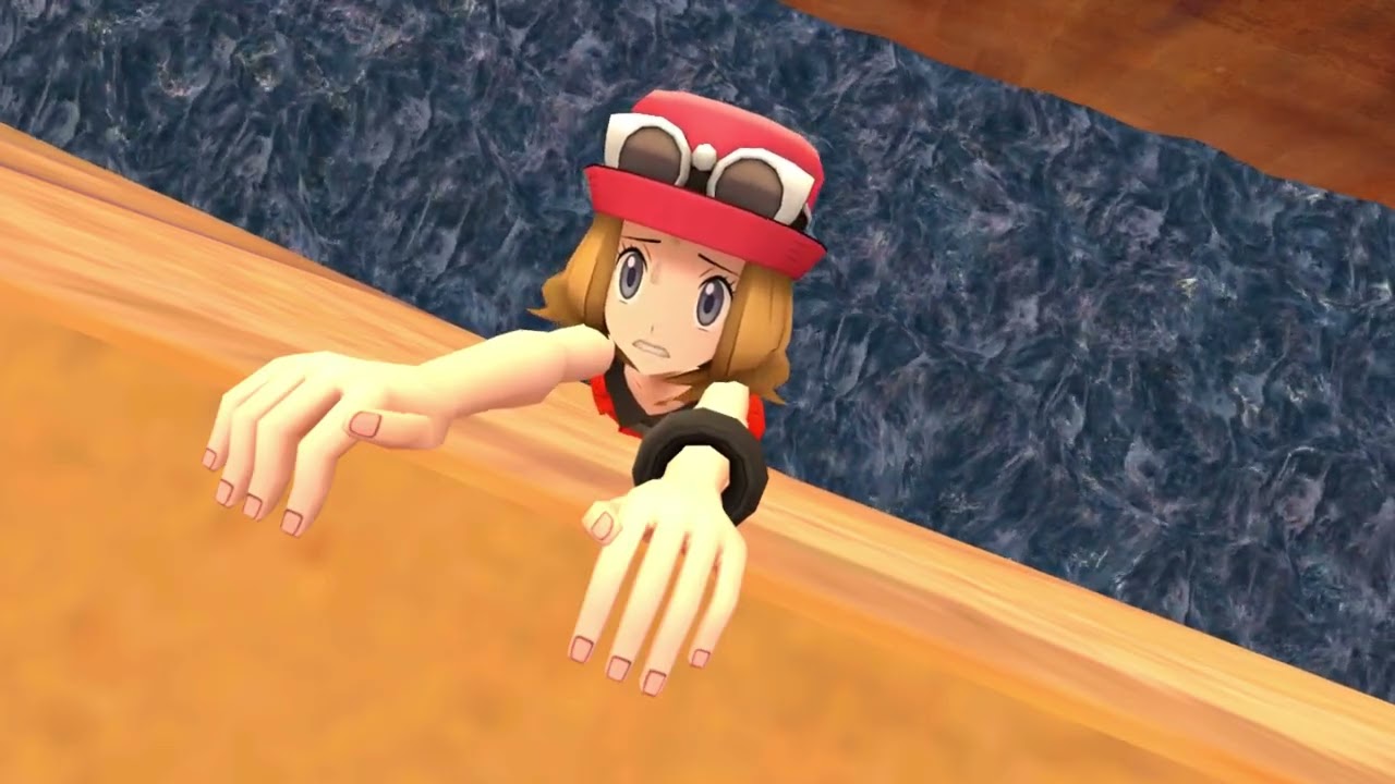 Serena (Pokémon) Cliffhanging Animation