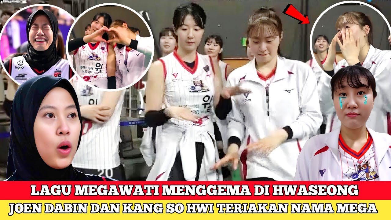 🔴MERINDING‼️lagu khusus mega menggema dikorea😱dabin & so whi teriakan nama mega sambil joget