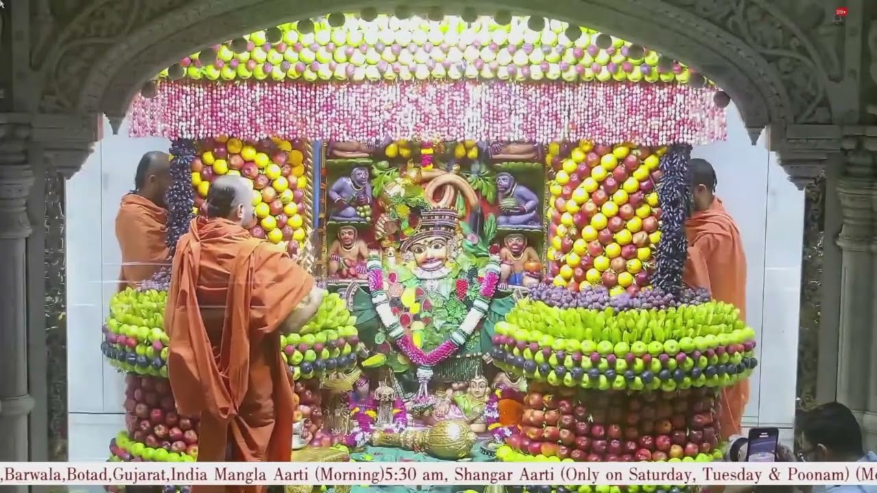 Shangar Aarti Darshan Salangpur Date 26 07 2025